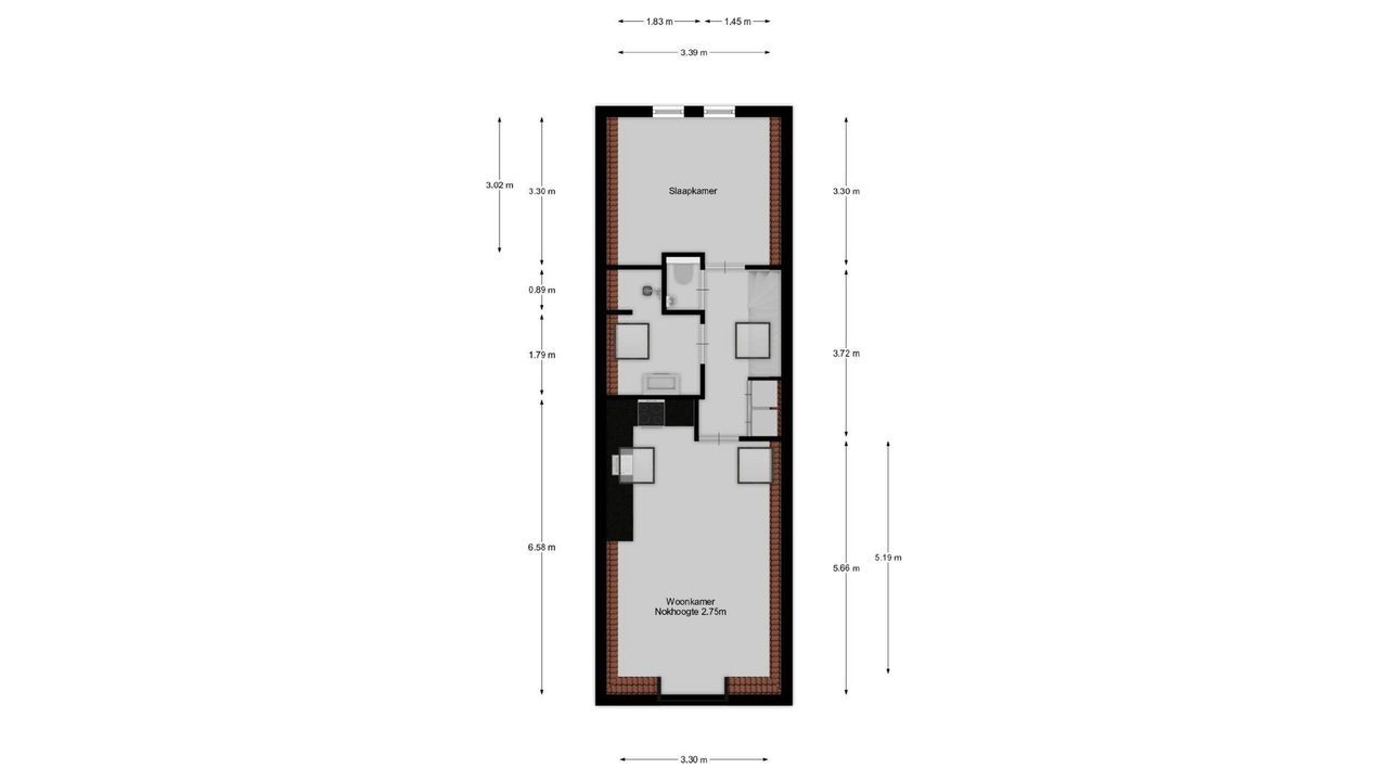 Landstraat 37 B, Bussum plattegrond-18