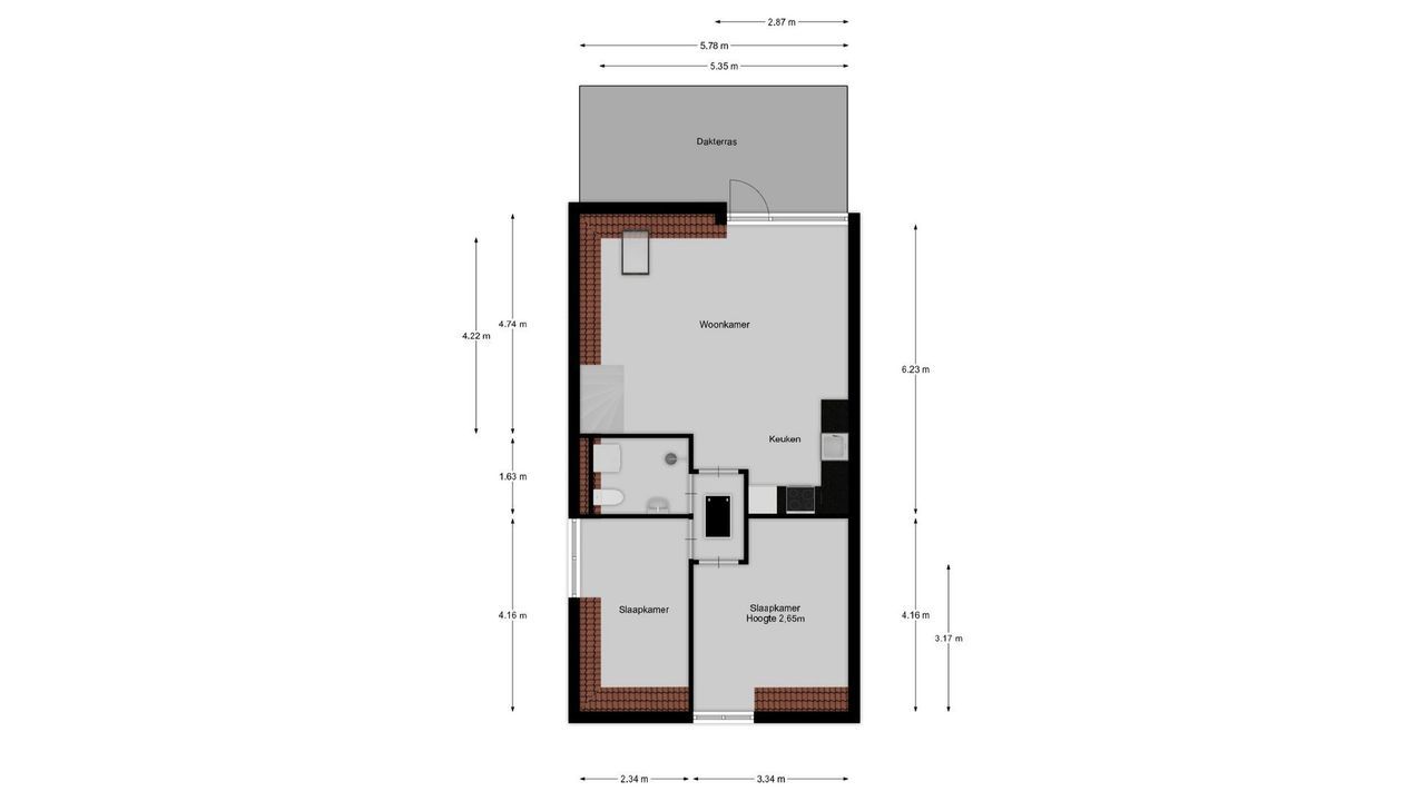 Kapelstraat 34 B, Bussum plattegrond-16