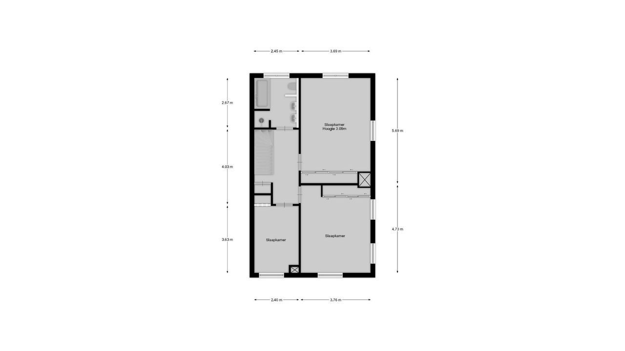 Emmastraat 54 A, Hilversum plattegrond-19