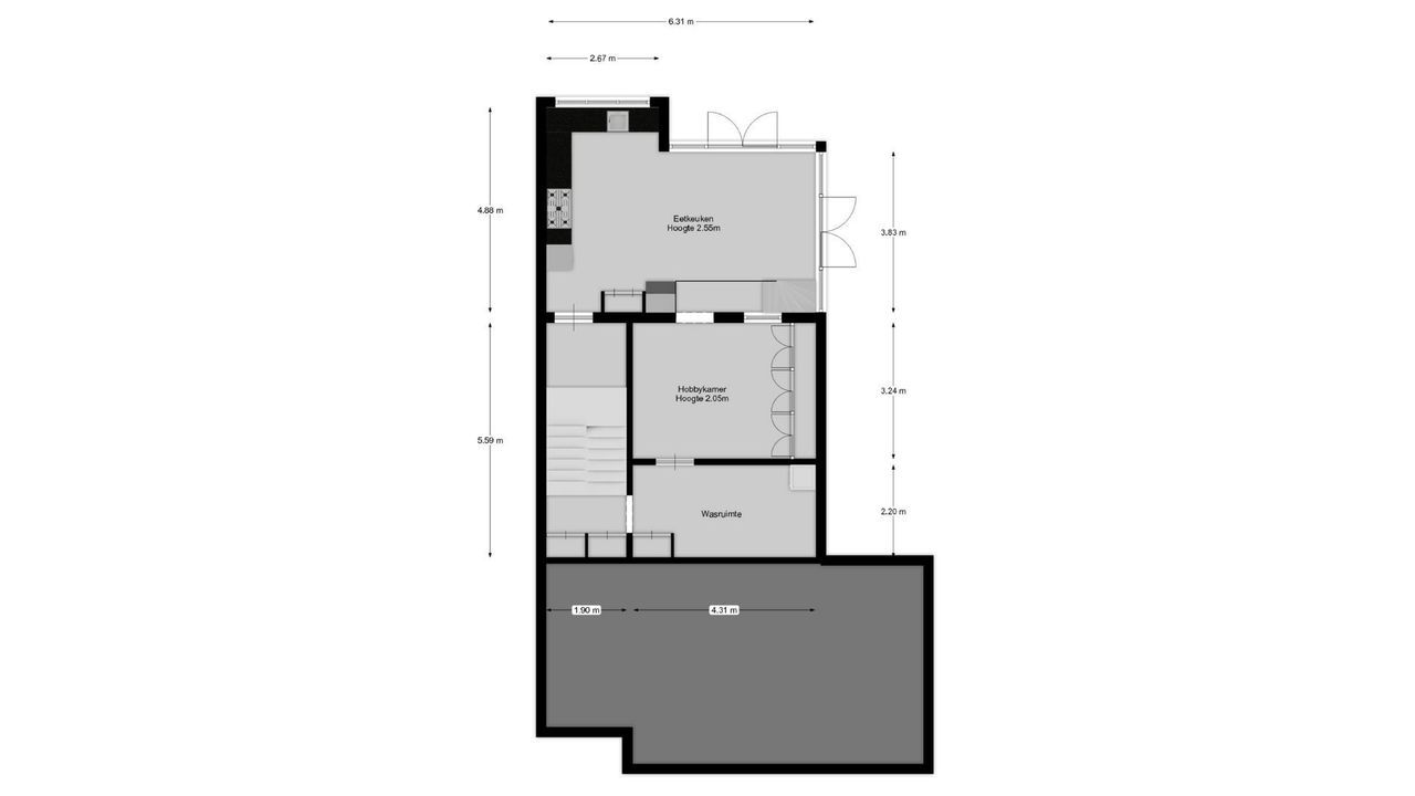 Emmastraat 54 A, Hilversum plattegrond-19