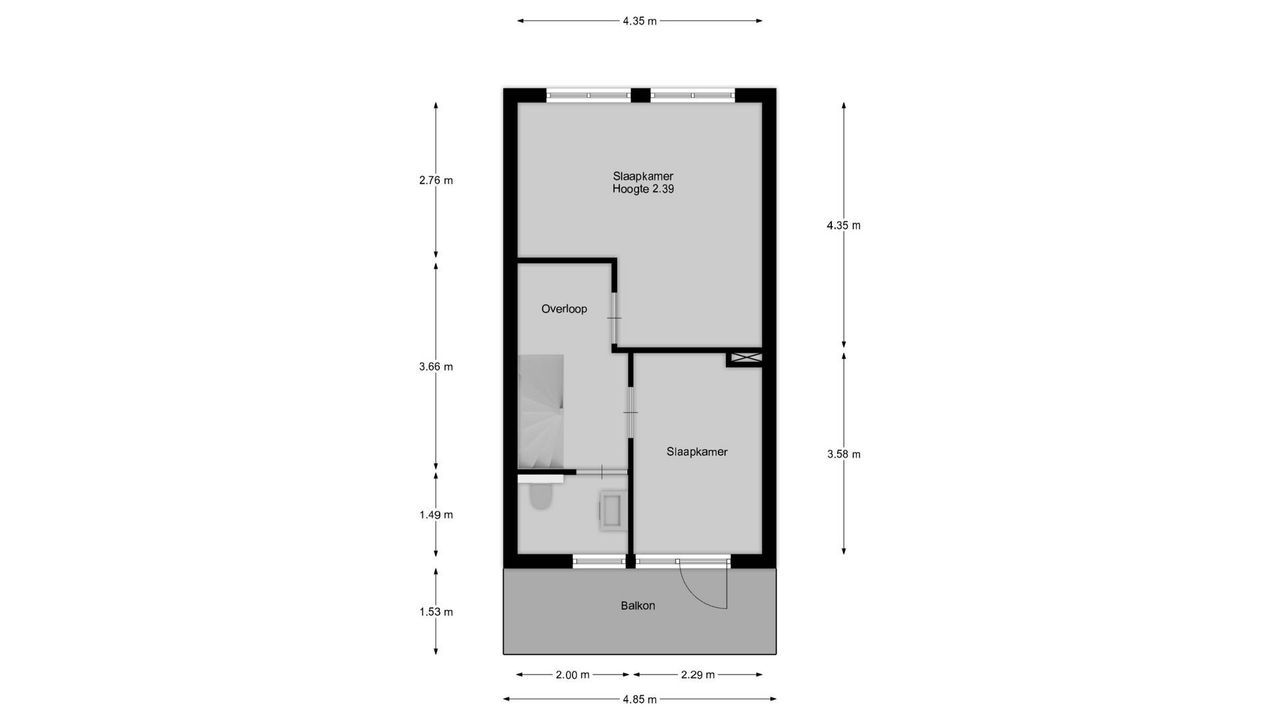 Korte Heul 217, Bussum plattegrond-19