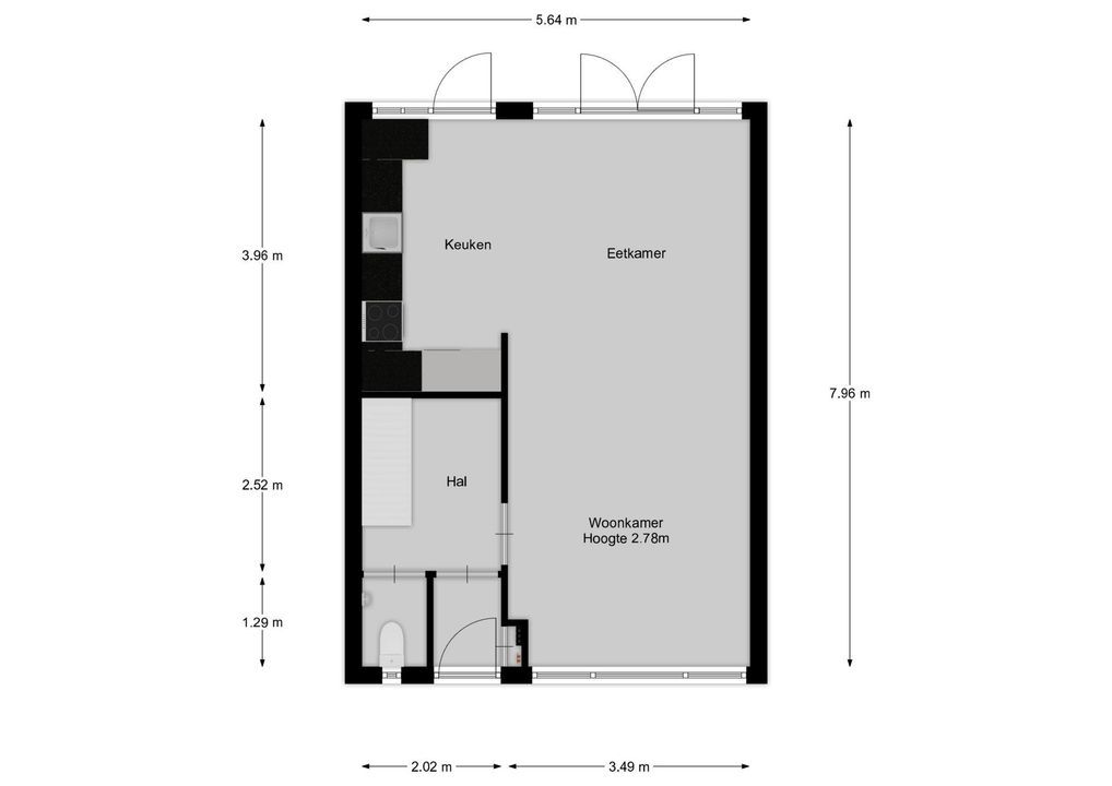 B. van Rooijenstraat 15, Naarden plattegrond-19