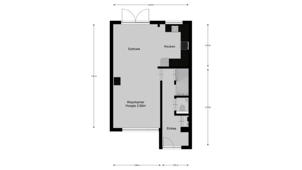 Kerklaan 131, Kortenhoef plattegrond-25