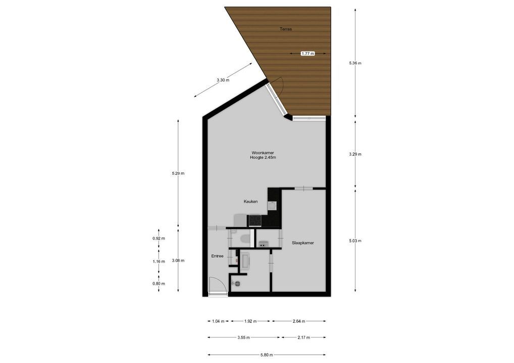Koningsstraat 65 1, Hilversum plattegrond-16