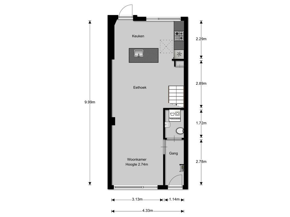 St. Vitusstraat 33 A, Hilversum plattegrond-23