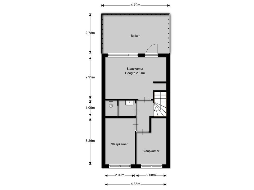 St. Vitusstraat 33 A, Hilversum plattegrond-23