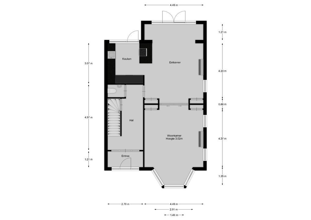 Nieuwe 's-Gravelandseweg 5 B, Bussum plattegrond-42