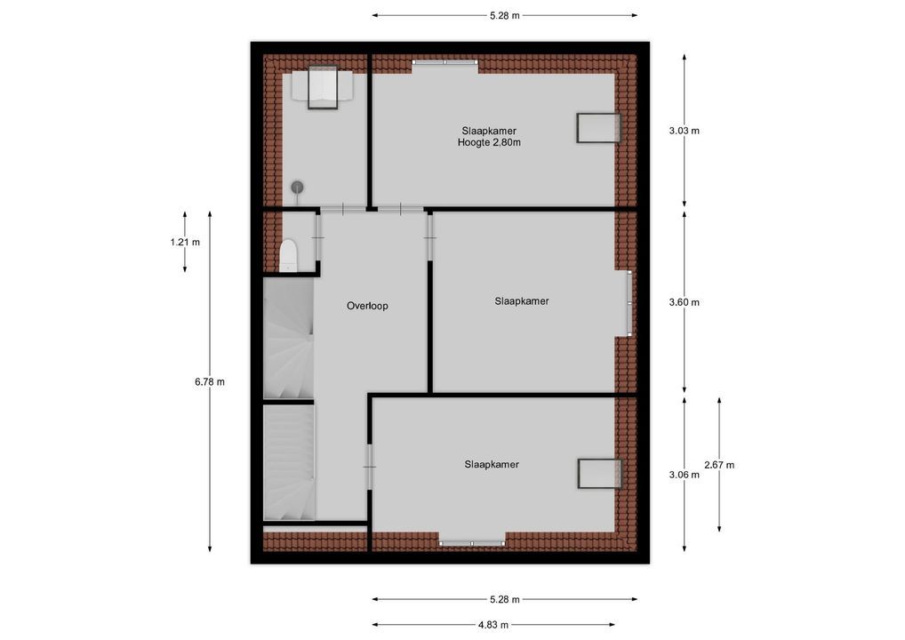 Nieuwe 's-Gravelandseweg 5 B, Bussum plattegrond-42