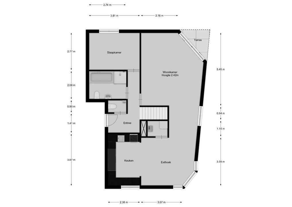 Simon Stevinweg 9 B, Hilversum plattegrond-23