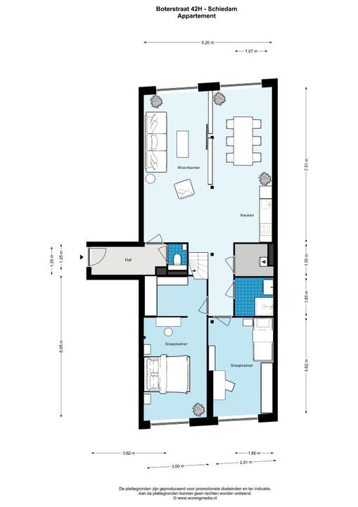 Boterstraat 42 H, Schiedam plattegrond-9