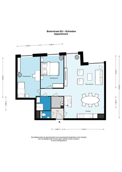 Boterstraat 42 J, Schiedam plattegrond-8