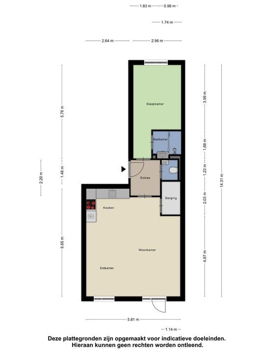 Willem de Zwijgerstraat 8 B, Rotterdam plattegrond-31