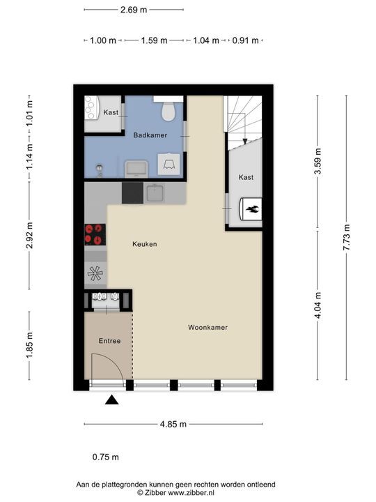 Pietje de Fluiterhof 4, Rotterdam plattegrond-19