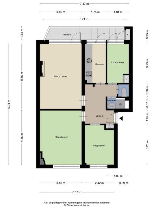 Vredenoordlaan 54 B, Rotterdam plattegrond-30