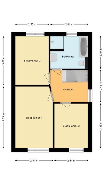 Citroenvlinder 81, Meppel plattegrond-17