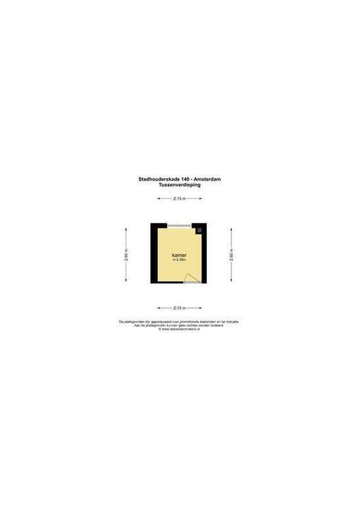 Stadhouderskade 140 -141, Amsterdam plattegrond-3