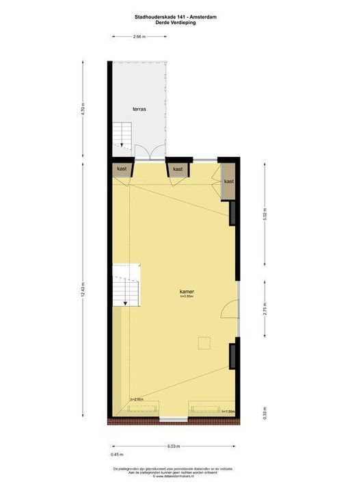 Stadhouderskade 140 -141, Amsterdam plattegrond-3