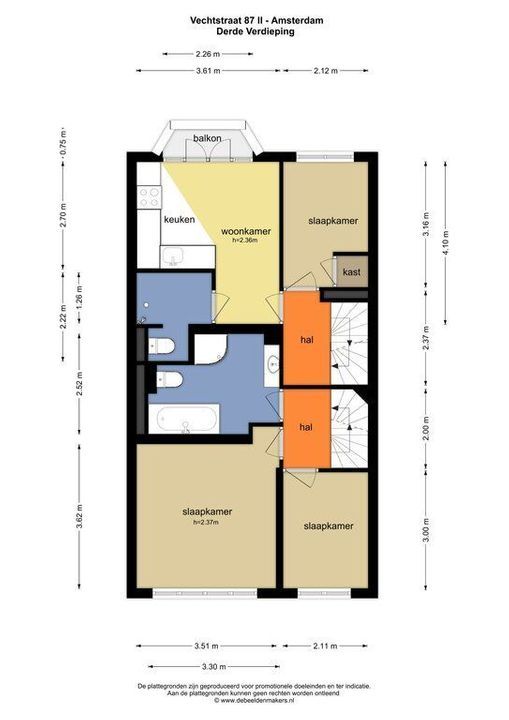 Vechtstraat 87 2 &3, Amsterdam plattegrond-43