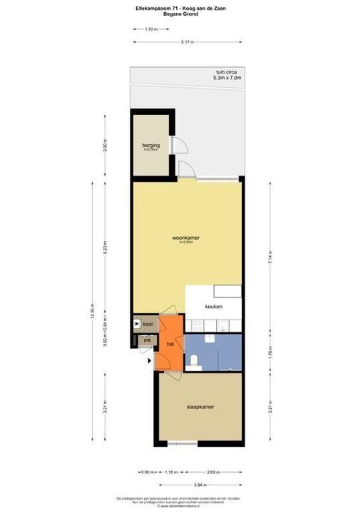 Ellekampzoom 71 H, Koog Aan De Zaan plattegrond-17