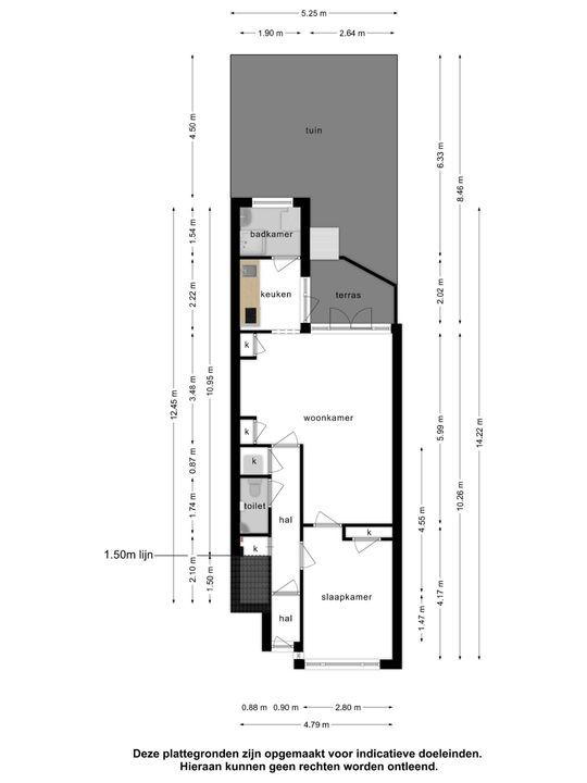 Van Musschenbroekstraat 15 B, Schiedam plattegrond-14