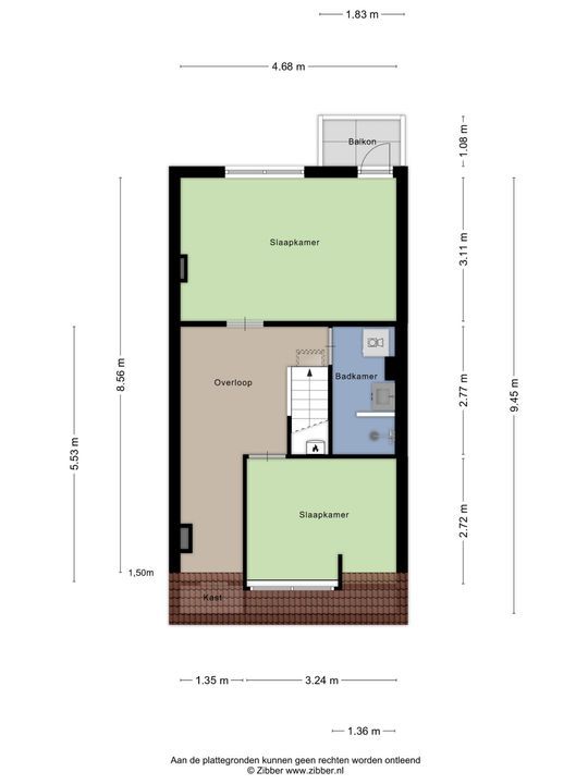 Archimedesstraat 6 A, Schiedam plattegrond-31