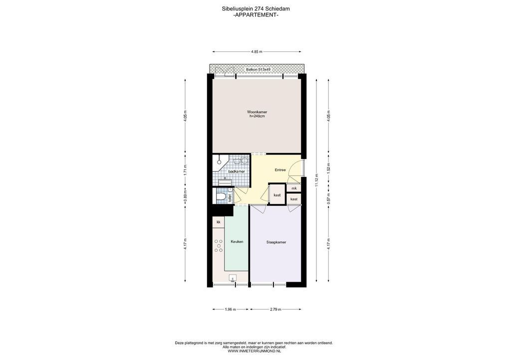 Sibeliusplein 274, Schiedam plattegrond-29