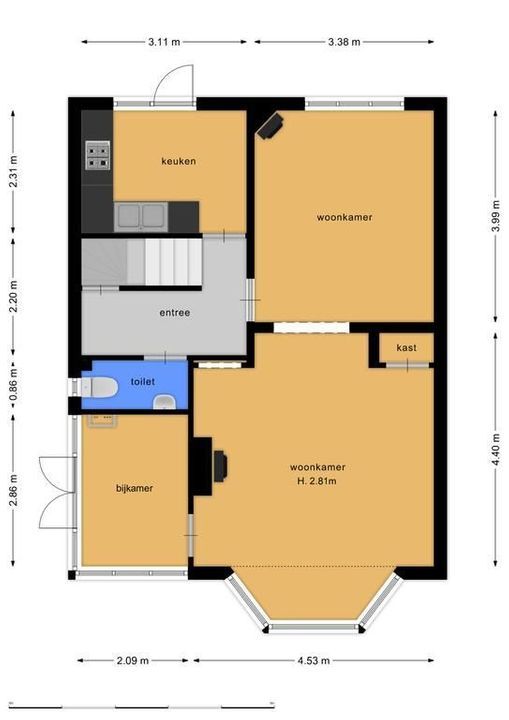 Singel 72, Bussum plattegrond-23