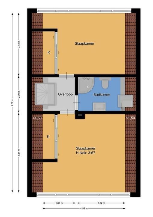 Lijsterlaan 23, Bussum plattegrond-30