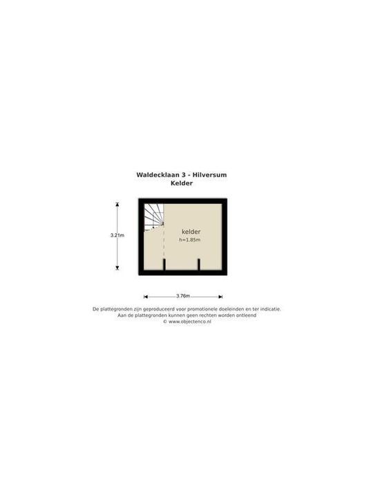 Waldecklaan 3, Hilversum plattegrond-51
