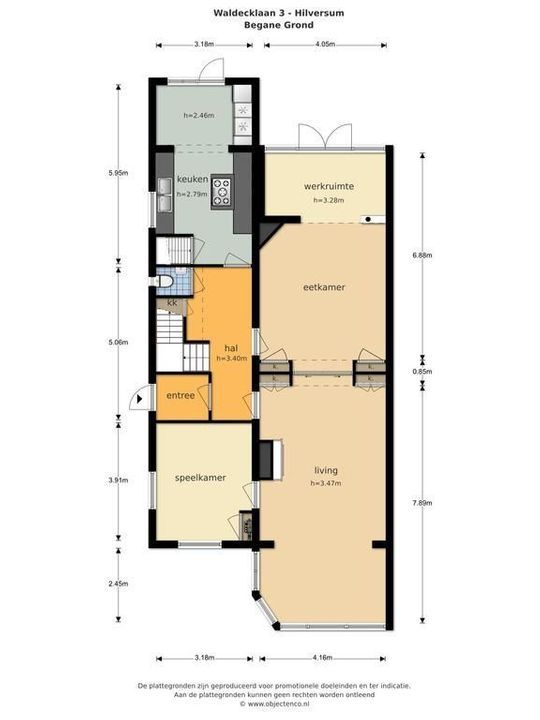 Waldecklaan 3, Hilversum plattegrond-51