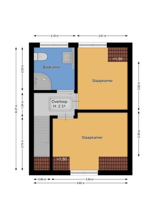 Hendrik Smitstraat 45, Hilversum plattegrond-27