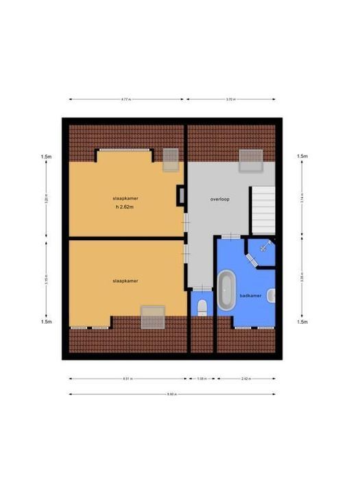 Isaac da Costalaan 26, Bussum plattegrond-37