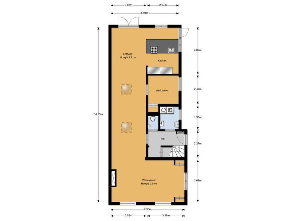 Melkweg 68 A, Laren plattegrond-28
