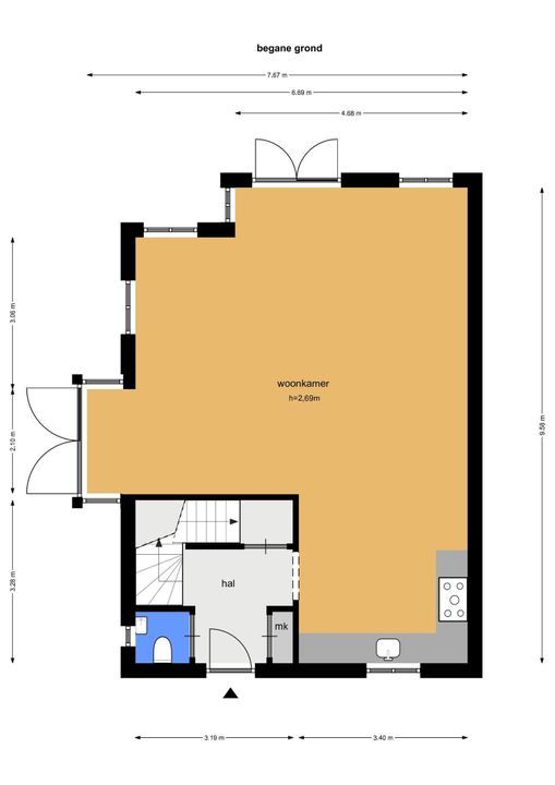 Cornelis van Norrenstraat 1, Bussum plattegrond-31