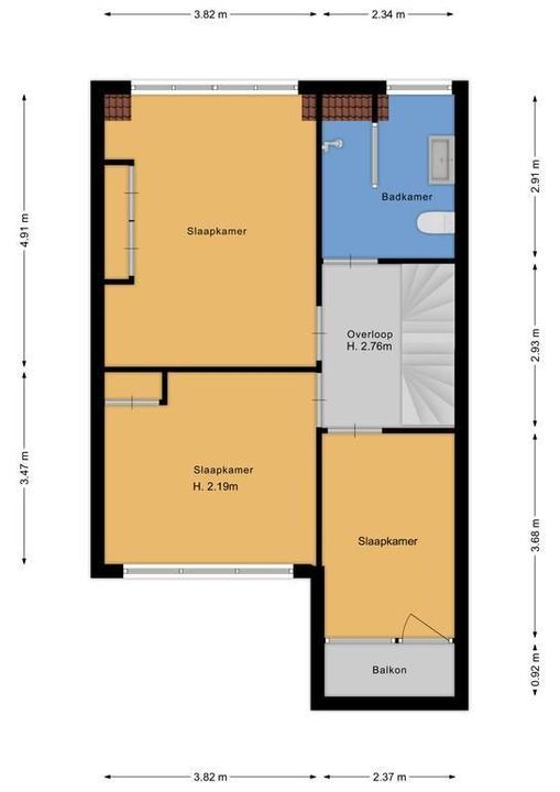 Roemer Visscherlaan 22, Bussum plattegrond-31