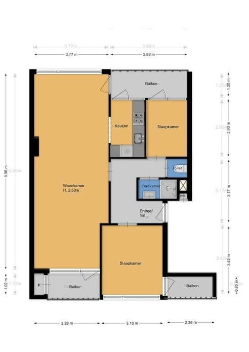 Zwaluwlaan 182, Bussum plattegrond-18