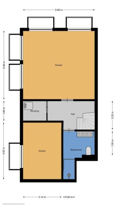 Godelindeweg 18 B, Hilversum plattegrond-8