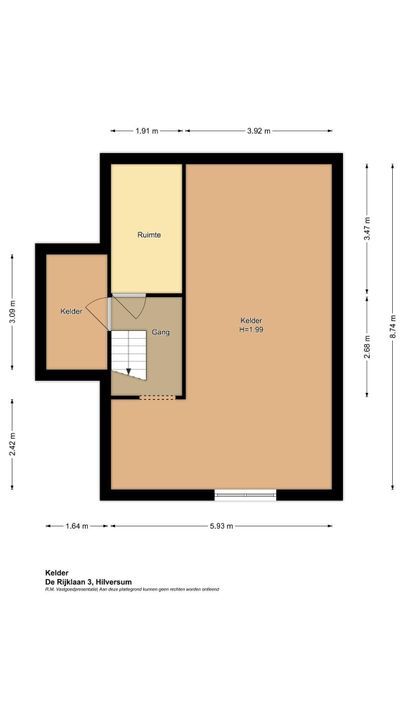 De Rijklaan 3, Hilversum plattegrond-55