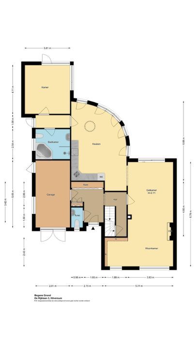 De Rijklaan 3, Hilversum plattegrond-55