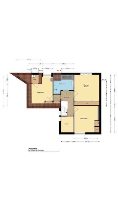 De Rijklaan 3, Hilversum plattegrond-55