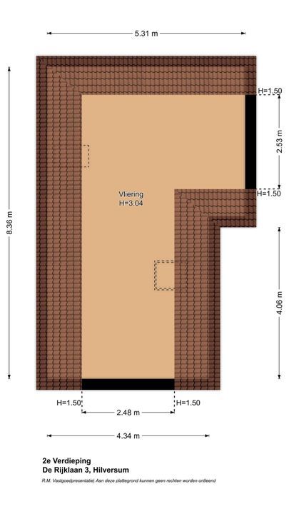 De Rijklaan 3, Hilversum plattegrond-55