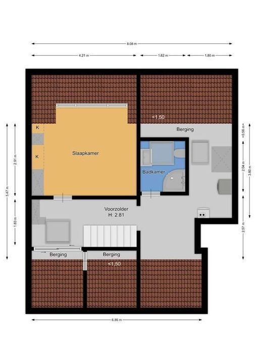 Bergweg 29 C, Hilversum plattegrond-28