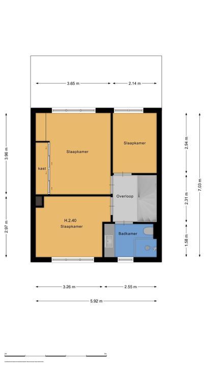 Top Naefflaan 40, Bussum plattegrond-32