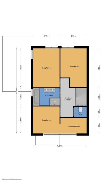 Prieellaan 6, Hilversum plattegrond-45