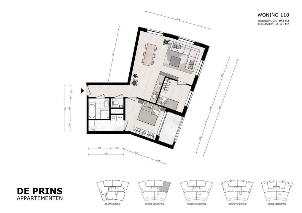 Prins Bernhardstraat 110, Hilversum plattegrond-7