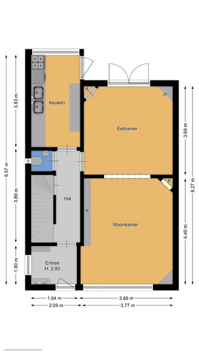 Graaf Florislaan 52, Bussum plattegrond-18