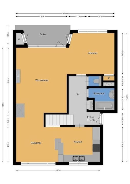 Bergweg 29 C, Hilversum plattegrond-28