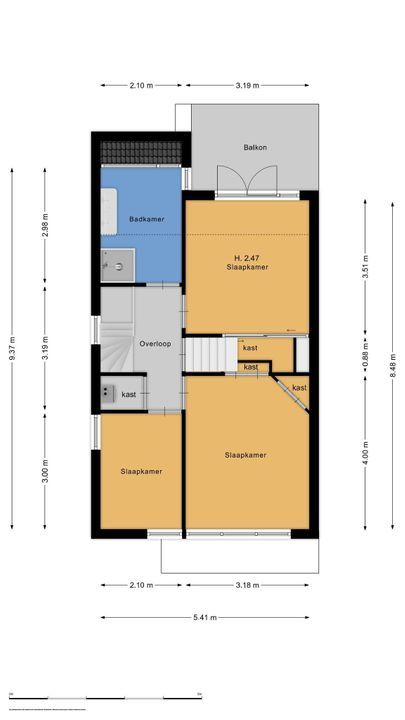 Van de Sande Bakhuyzenstraat 70, Hilversum plattegrond-31