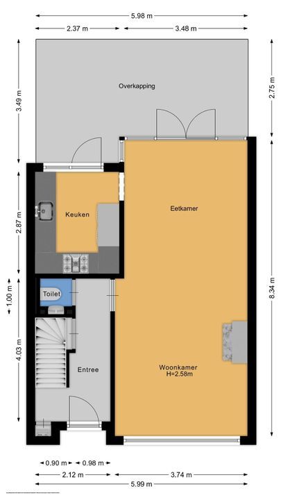 Wielewaallaan 34, Bussum plattegrond-27
