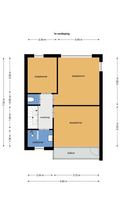Loosdrechtseweg 97, Hilversum plattegrond-53